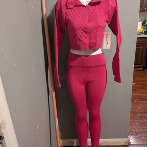 Women's Pink Jumpsuit Set